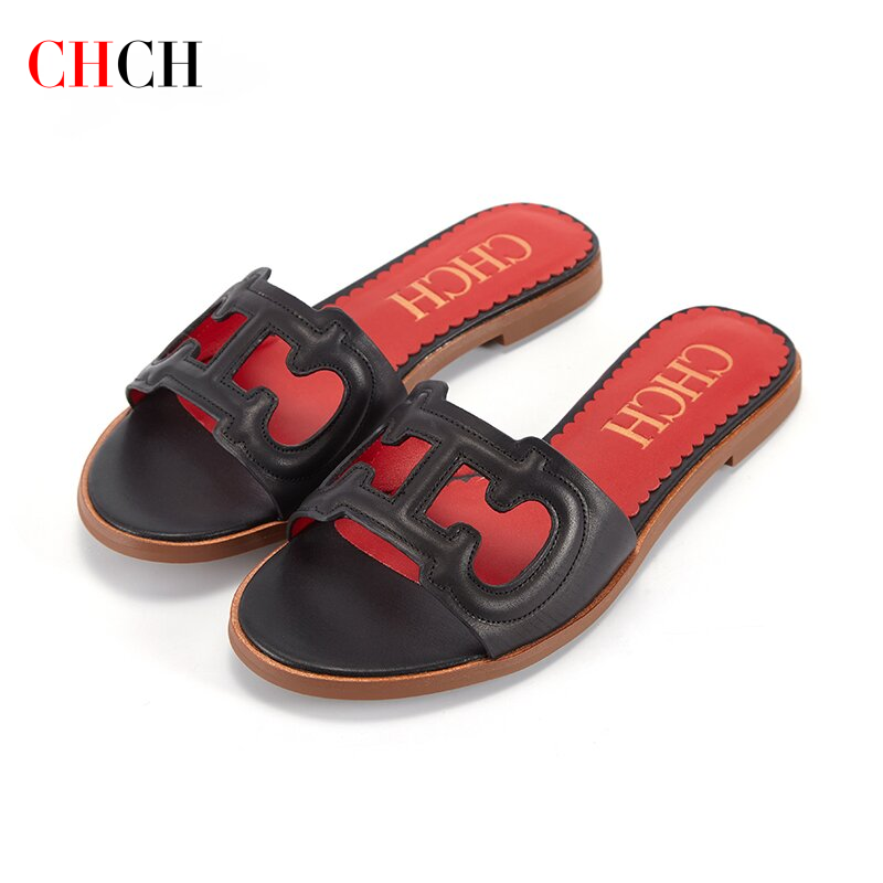 Home Office 2024 - CHCH sandal 2024 wanita, Kasut datar