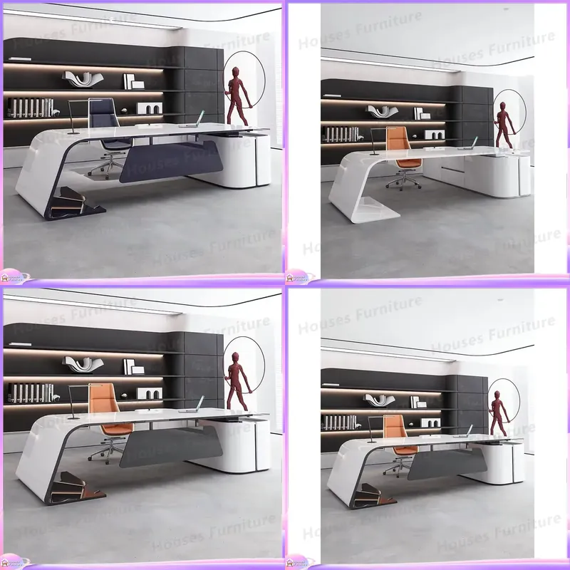 Home Office 2024 - Meja Kantor Eksekutif Mewah Modern 2024,