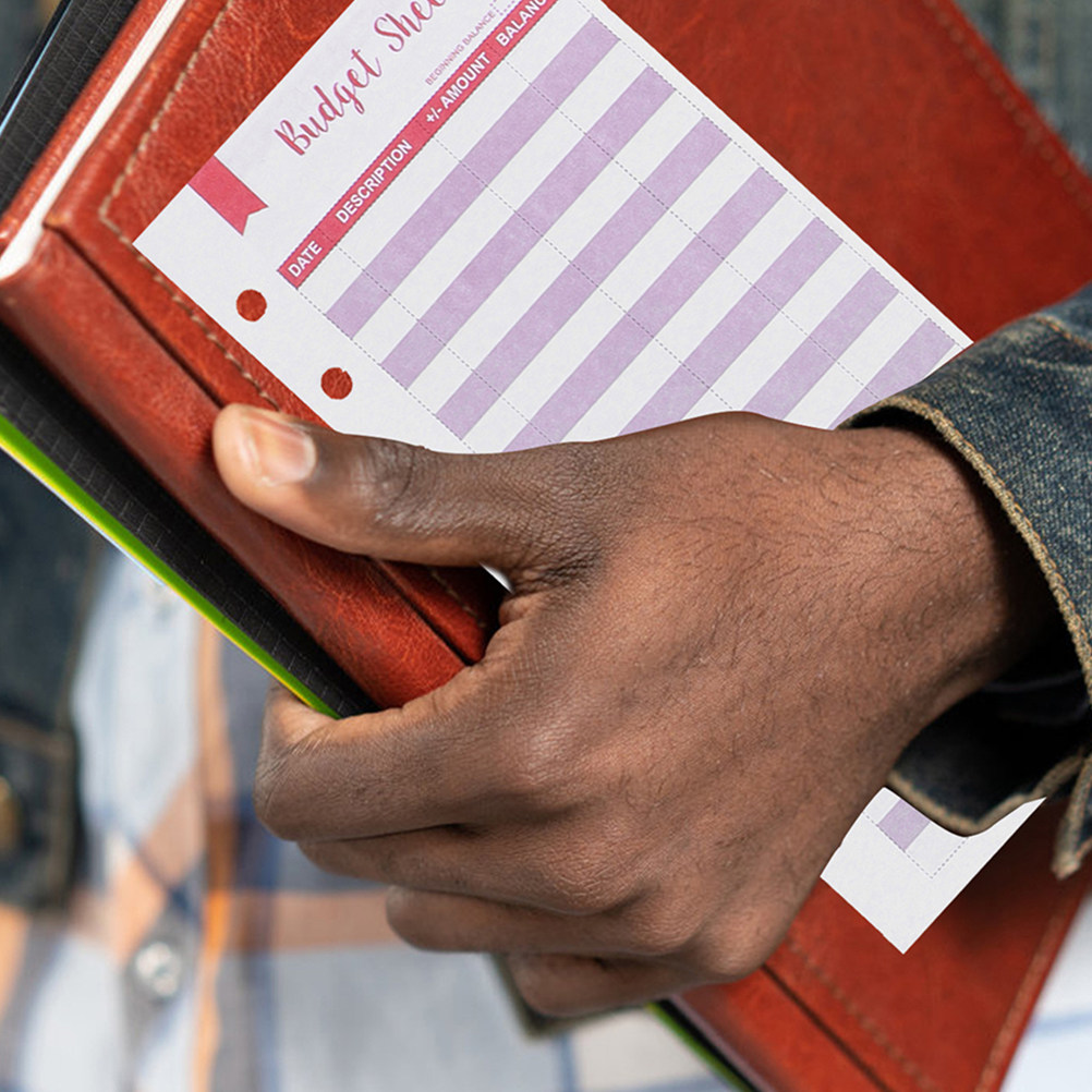 Home Office Expenses - 60 Lembar Kertas Anggaran A6, Pelacak