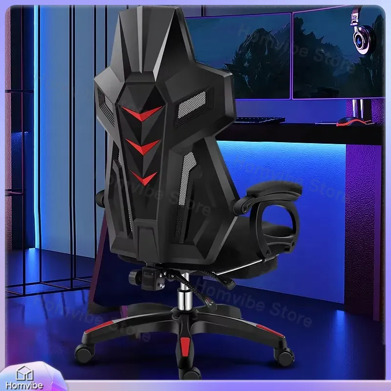 Home Office Desks - Kursi Gaming Ergonomis dengan Penyangga Pinggang,