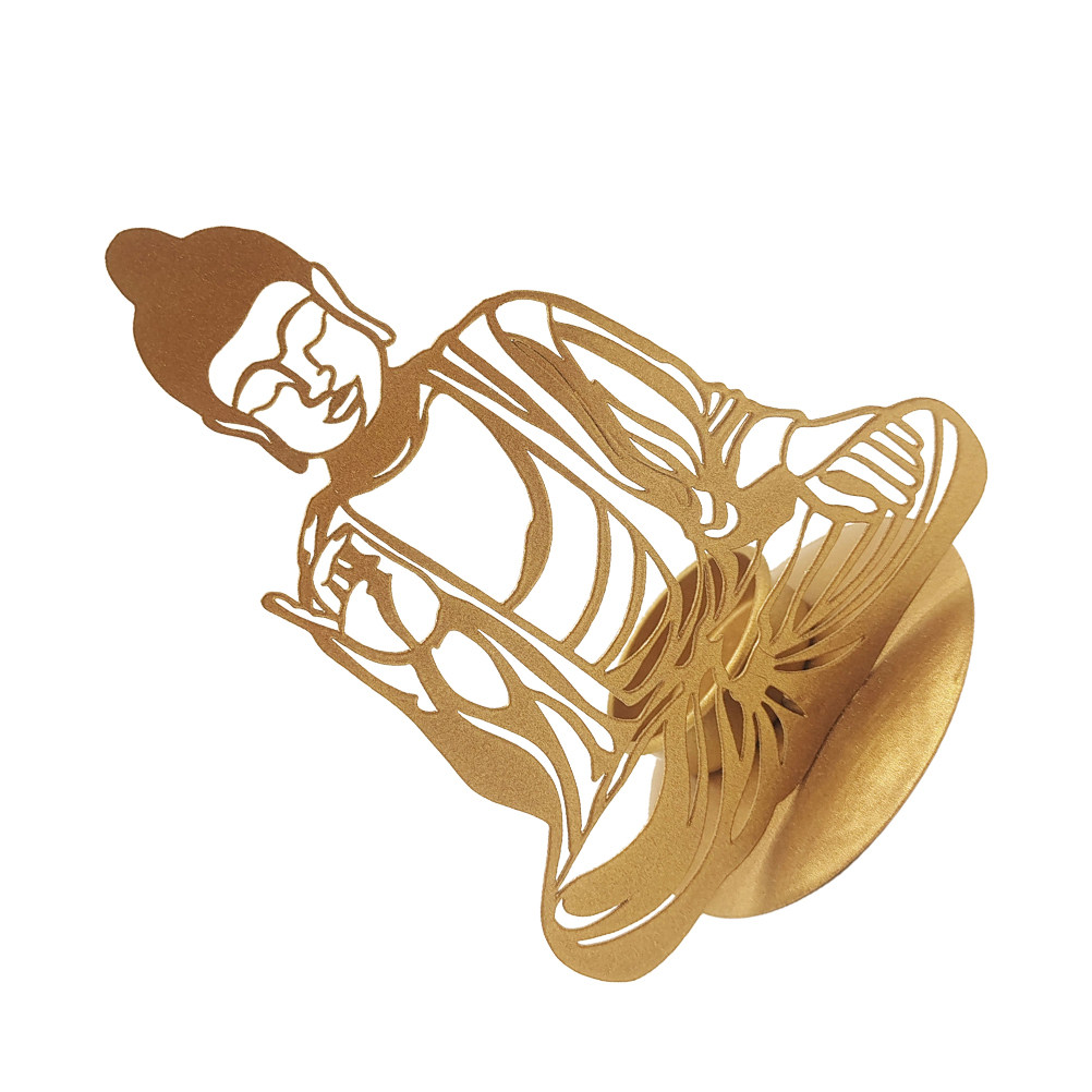 Office Table Home - Tempat Lilin Buddha Dekoratif dari Besi
