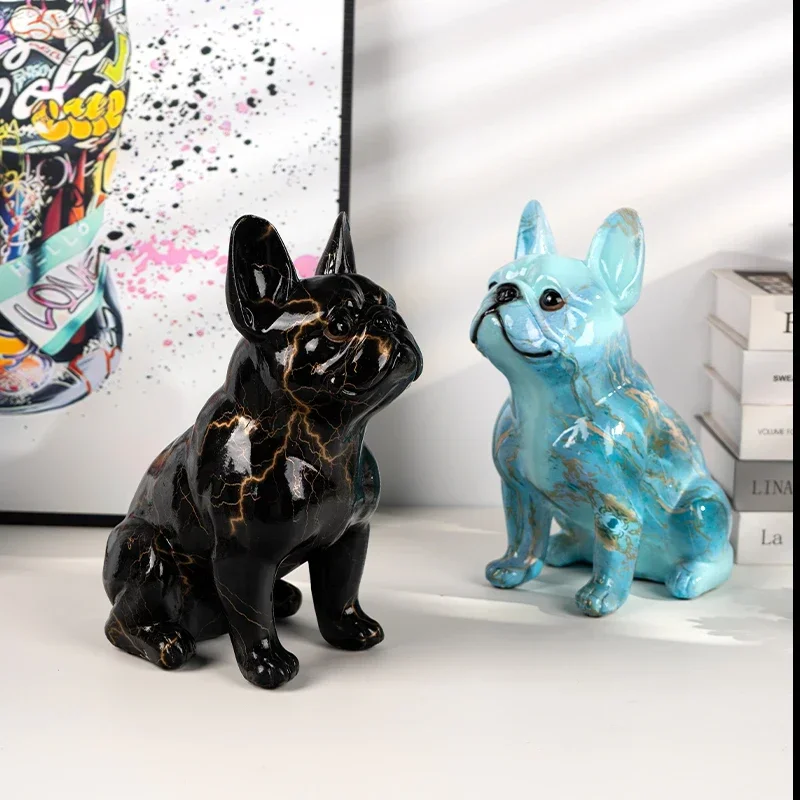 Home Office Expenses - Warna Sederhana Berkilauan Patung Seni Bulldog