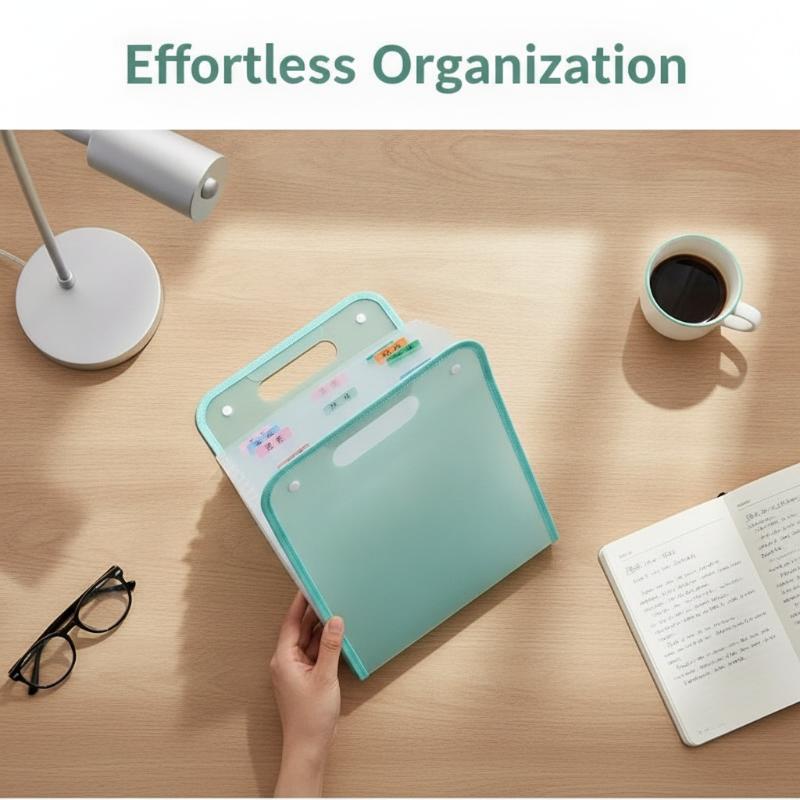Home Office Organization - Organizer File A4 13-Lapisan Anti Debu,