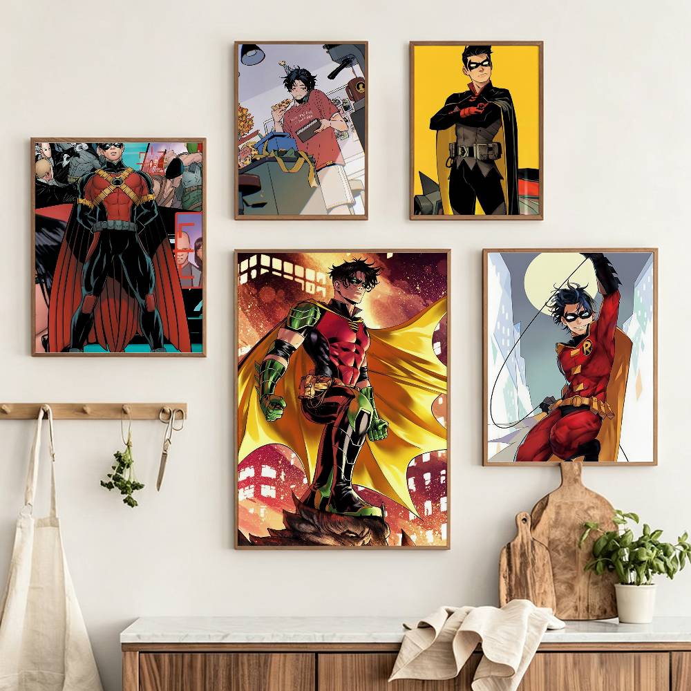 Home Office Tim - Poster R-Robin Damian Wayne Tim Drake