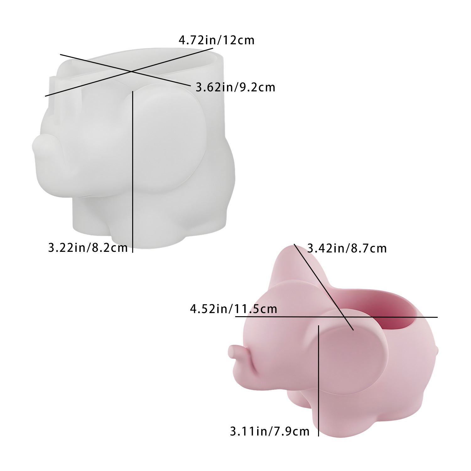 Pen Holder Organizer - Cetakan Resin Tempat Penyimpanan Bentuk Gajah