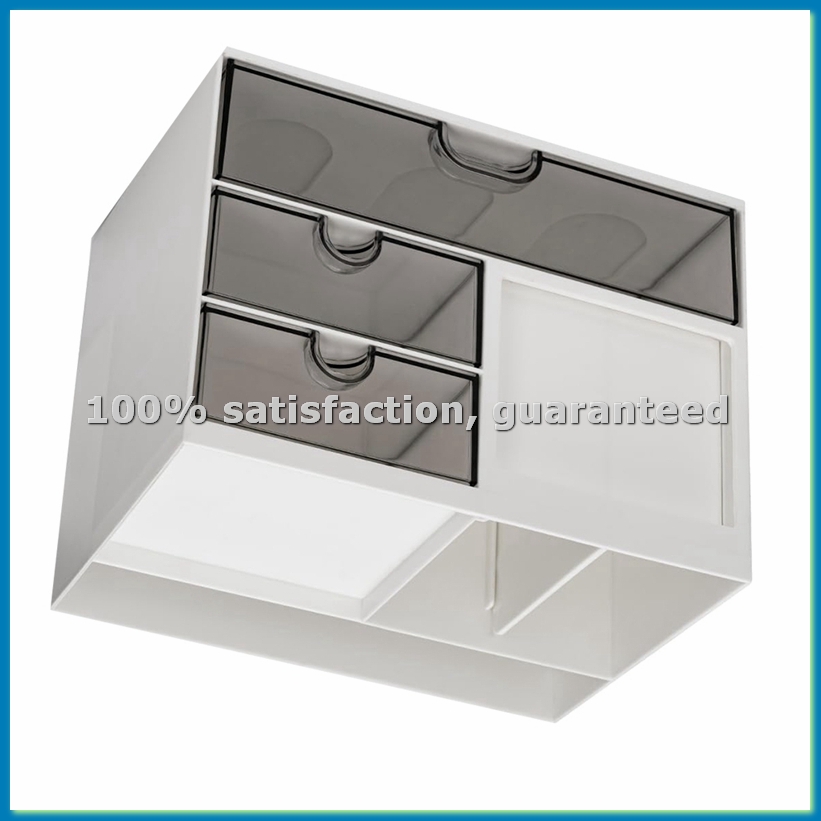 Pen Holder Organizer - Organizer Meja dengan 3 Laci, Tempat