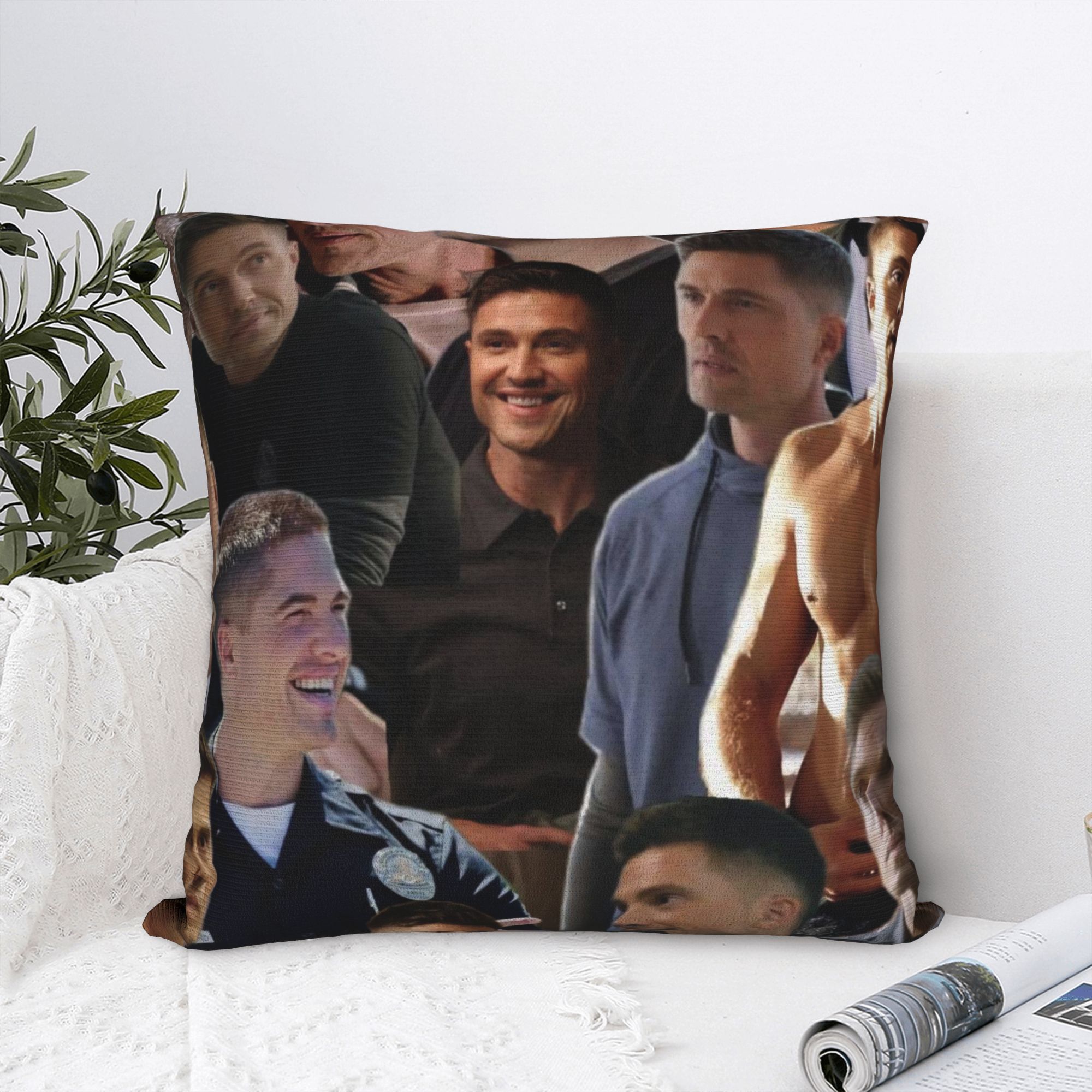 Home Office Tim - Sarung Bantal Kolase Tim Bradford Sarung