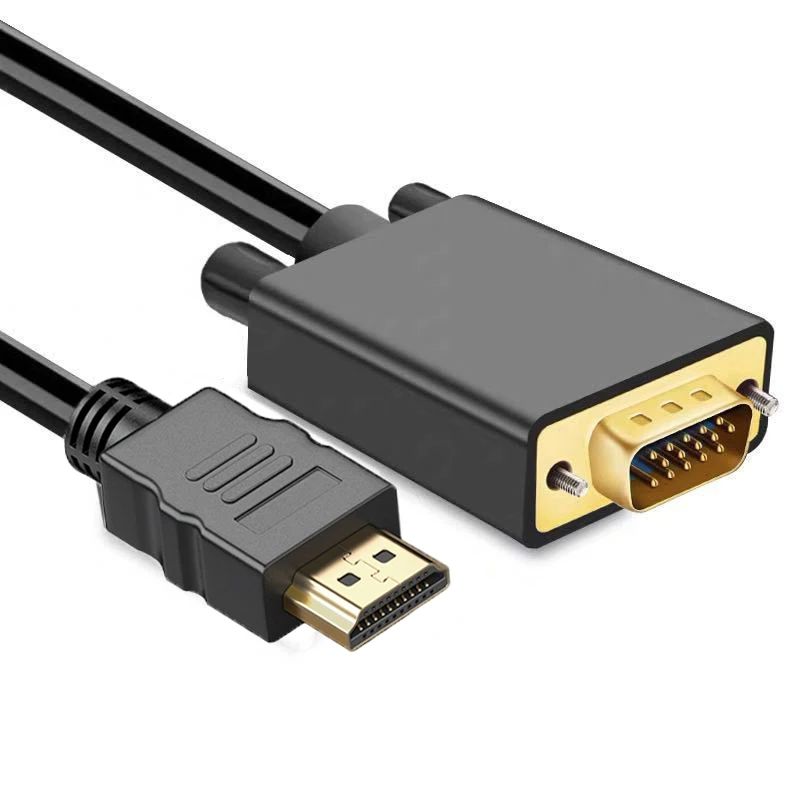 Home Office Laptop - Kabel adaptor laki-laki, konverter Video 1.8M