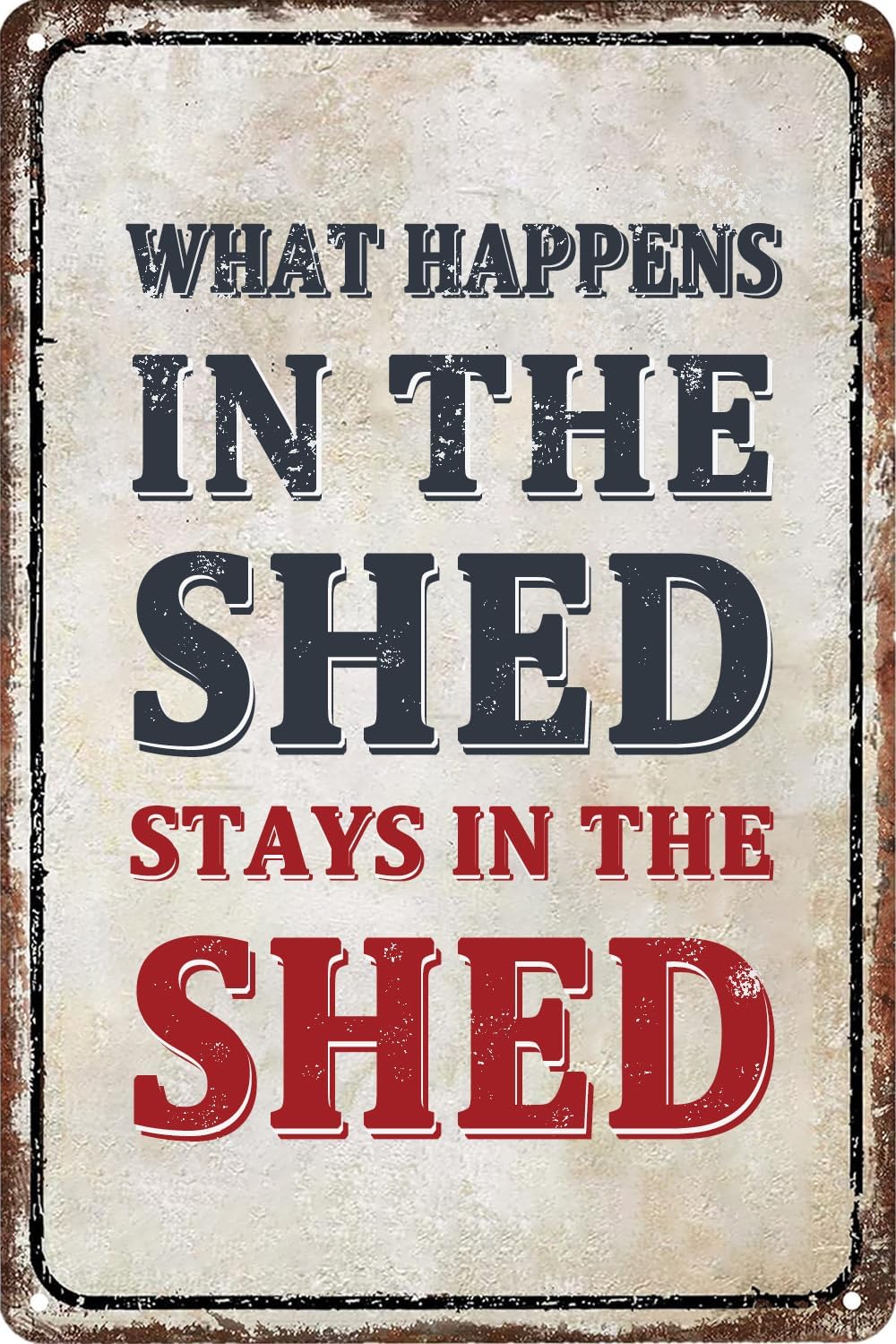 Home Office Shed - Papan Tanda Bar Lucu Dekorasi Garasi