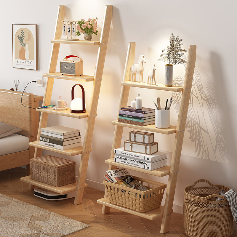 Home Office Shed - ‌ Rak Dinding Kayu Solid, Rak