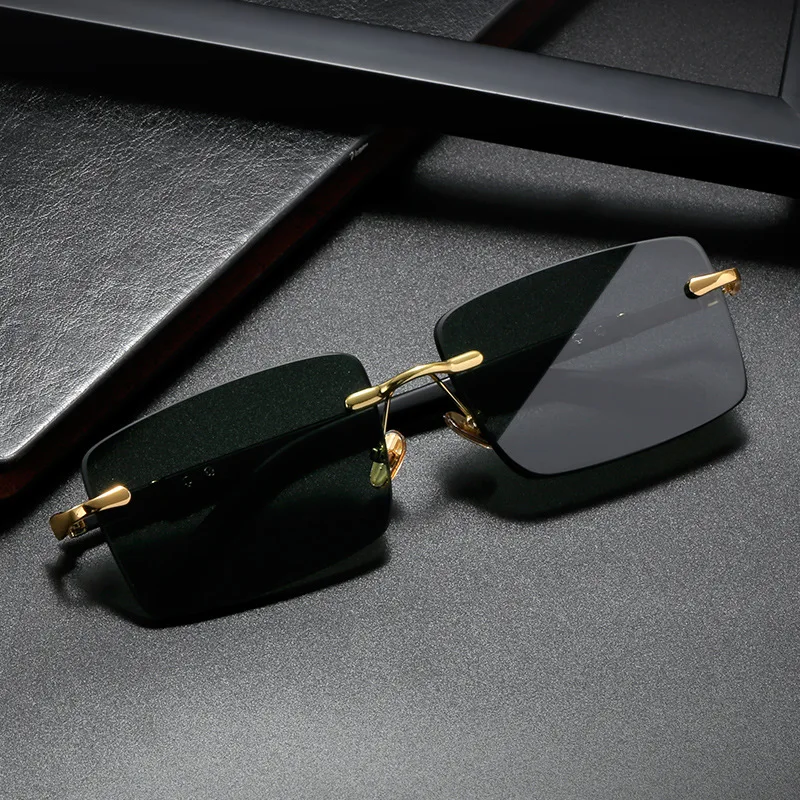 Blue Light Glasses - Kacamata Hitam Persegi Panjang Modis Pria