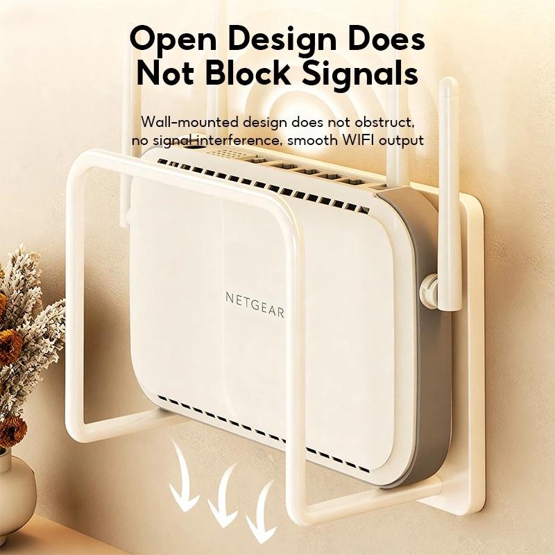 Home Office Organization - Braket Router Tanpa Paku, Perekat Tempel