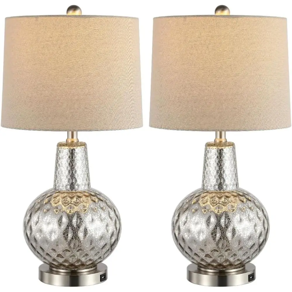 Home Office Desks - Lampu Meja LED Warna Perak/Gading 24
