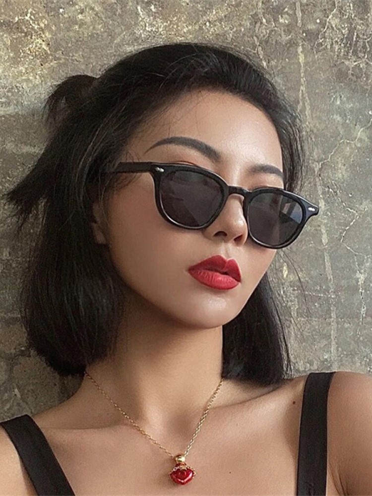 Kacamata Hitam Bulat Kecil Bar - Blue Light Glasses ulasan dan harga