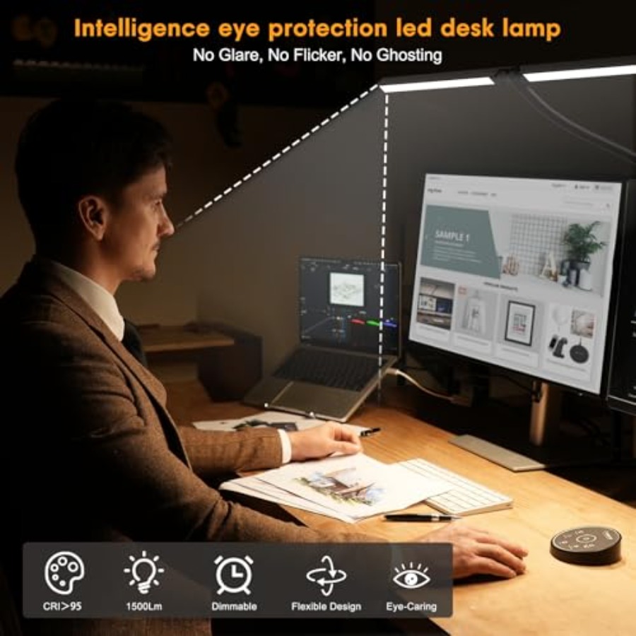 Lampu Meja LED untuk Kantor Ru - Home Office Desks ulasan dan harga
