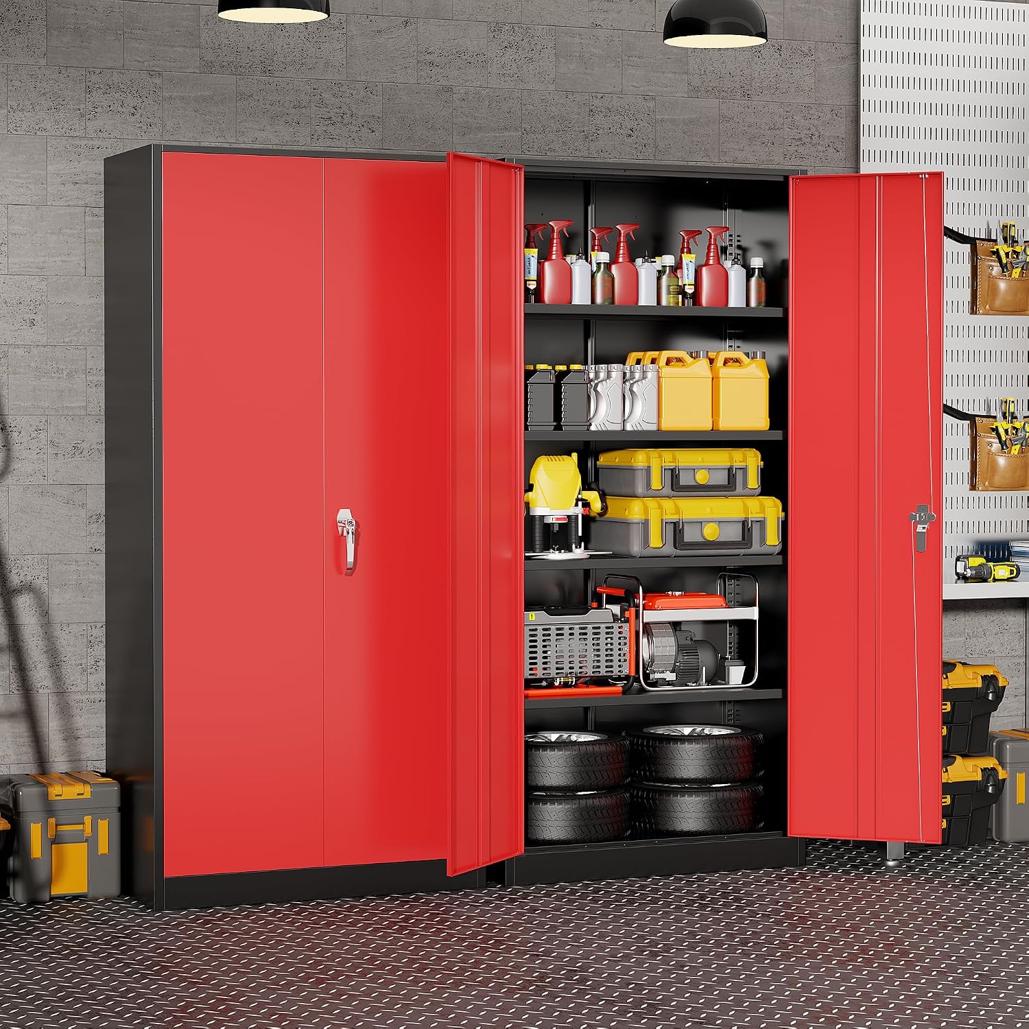 Lemari Penyimpanan Logam Tugas - Home Office Organization ulasan dan harga