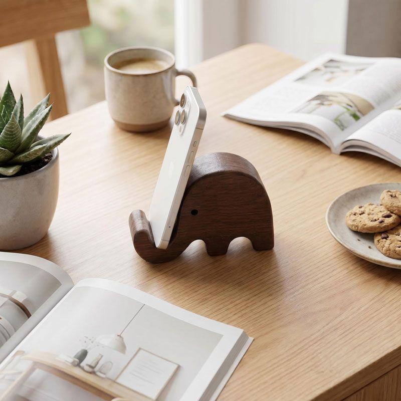 Penyangga Ponsel Kayu Solid Se - Home Office Organization ulasan dan harga