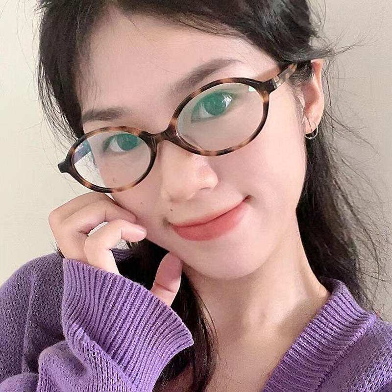 Kacamata Hitam Oval Antik Wani - Blue Light Glasses ulasan dan harga