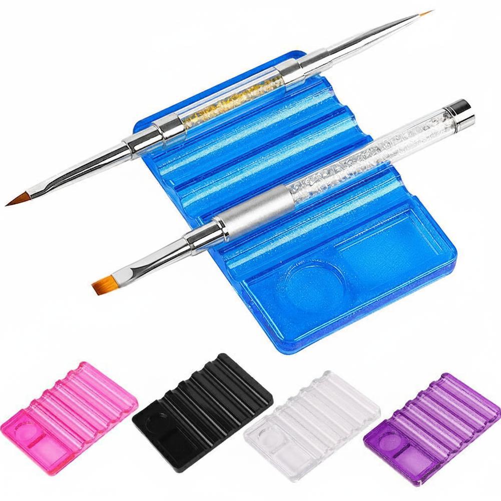 Tempat Pena Seni Kuku 5 Grid d - Pen Holder Organizer ulasan dan harga