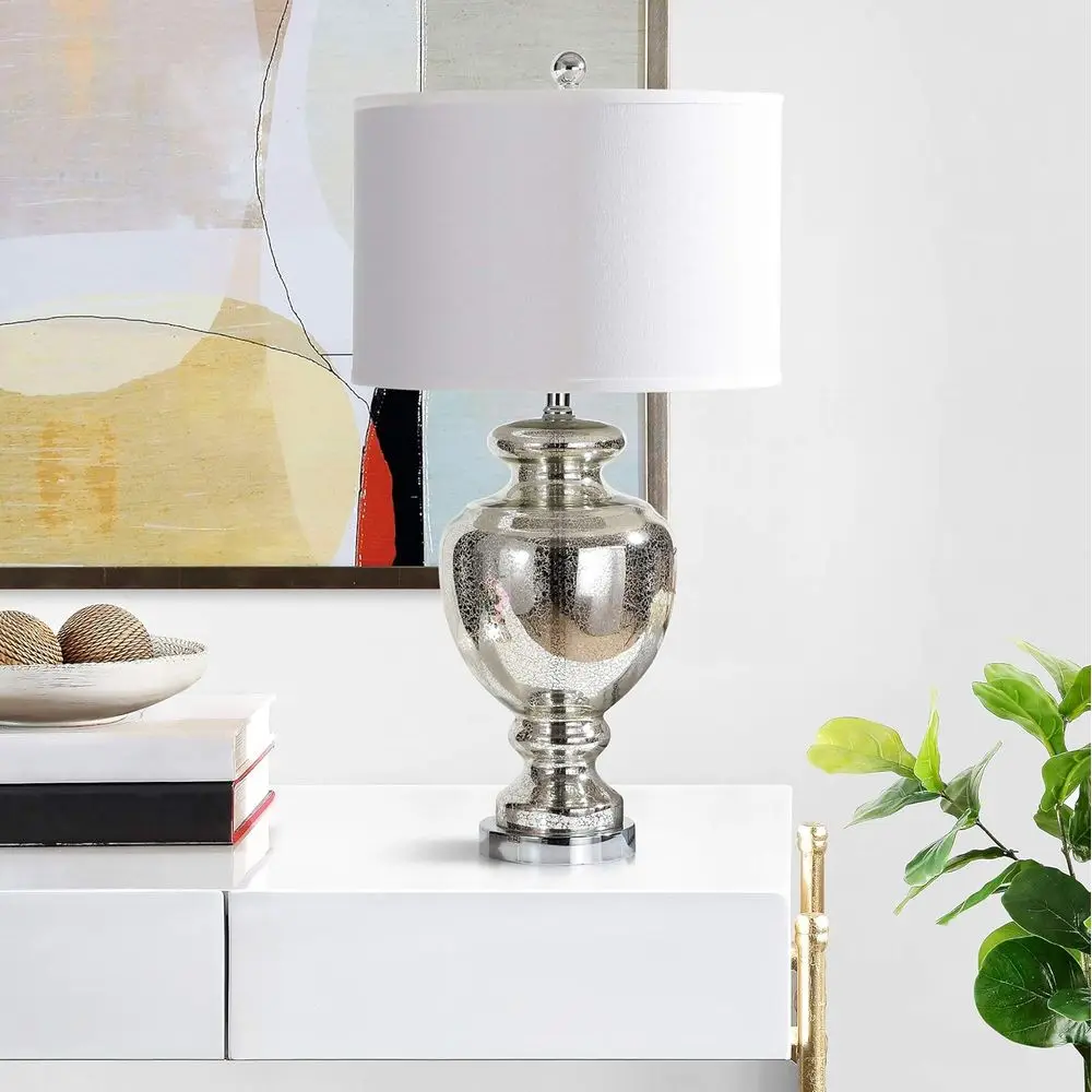 Lampu Meja Kaca Retak Perak Me - Office Table Home ulasan dan harga