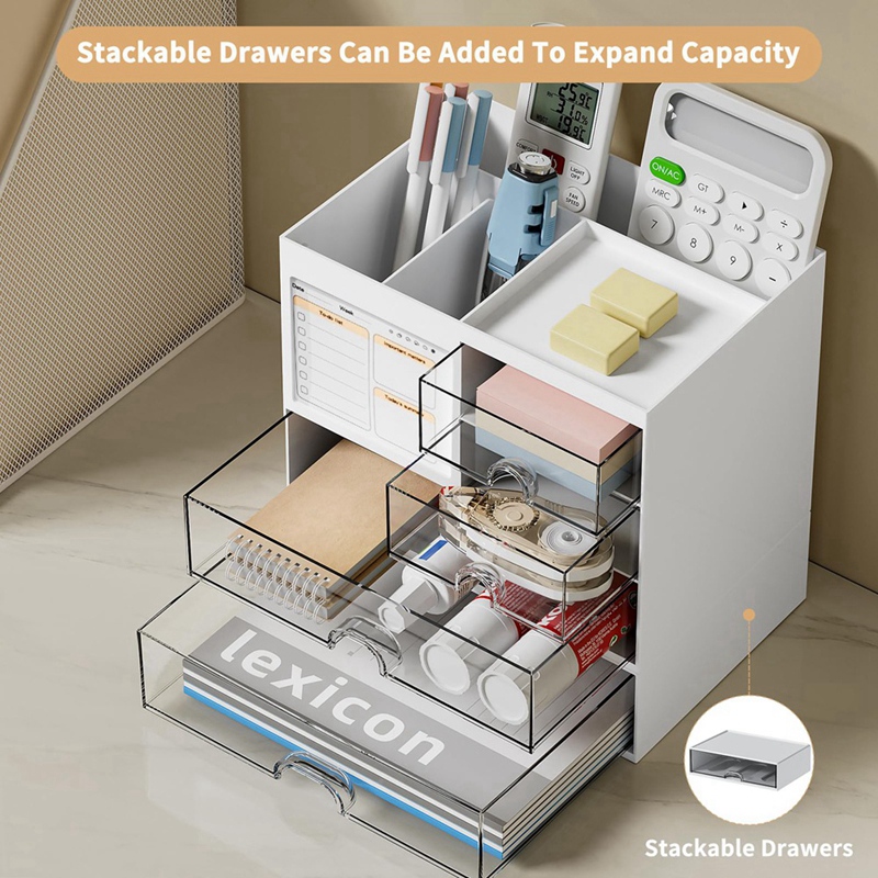 Organizer Meja dengan 3 Laci,  - Pen Holder Organizer ulasan dan harga
